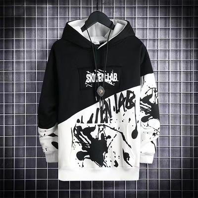 Sweater Men'S Spring And Autumn Hip-Hop Hooded Long-Sleeved Loose Coat Trendy Autumn Men'S Hoodie Top