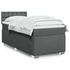 VidaXL Slatted Bed Base with Mattress Dark Grey 80x200 Cm Fabric 3285730