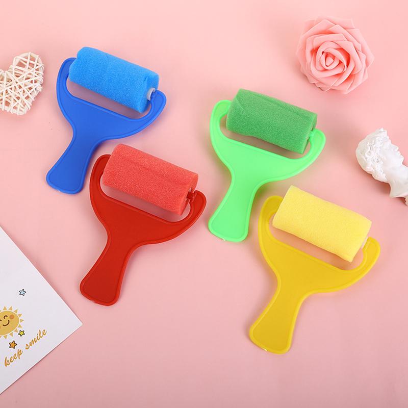 Drawing Brush Kit Sponge Stamp Painting Roller Brush Various Pattern Drawing Tools DIY Art Craft Creativity Decorating Props ZYF