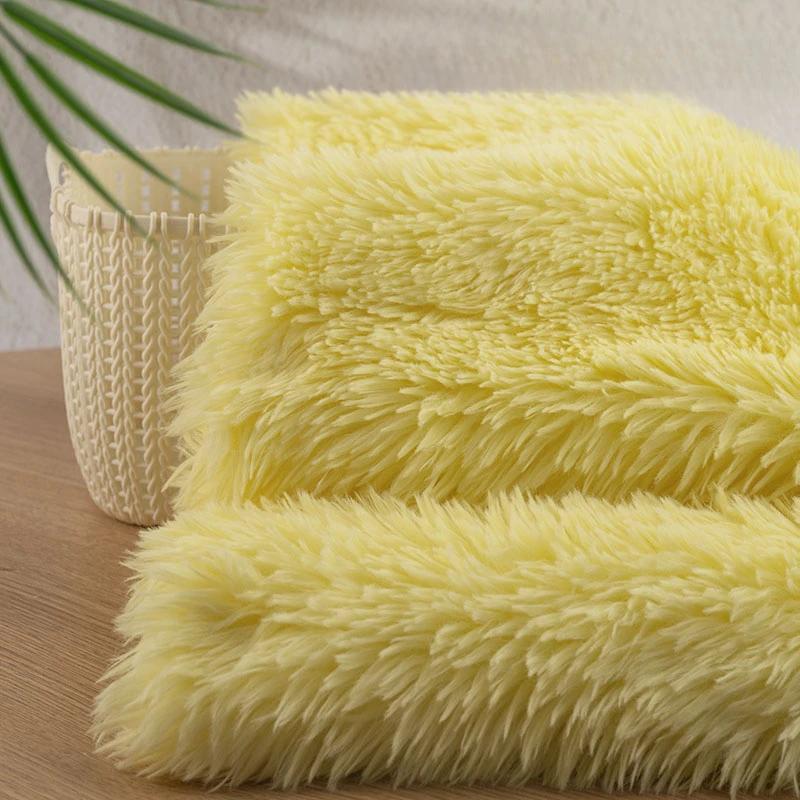 50x160cm Imitation Rabbit Fox Animal Costume Fursuit Fur Plush Fabric Counter Display Background Plush Fabric DIY Handmade