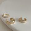 3 Pcs/Set Rhinestone C-Shape Clip Earrings for Women No Piercing Earbone Fake Cartilage Ear Cuffs Earring Party Jewelry Gift