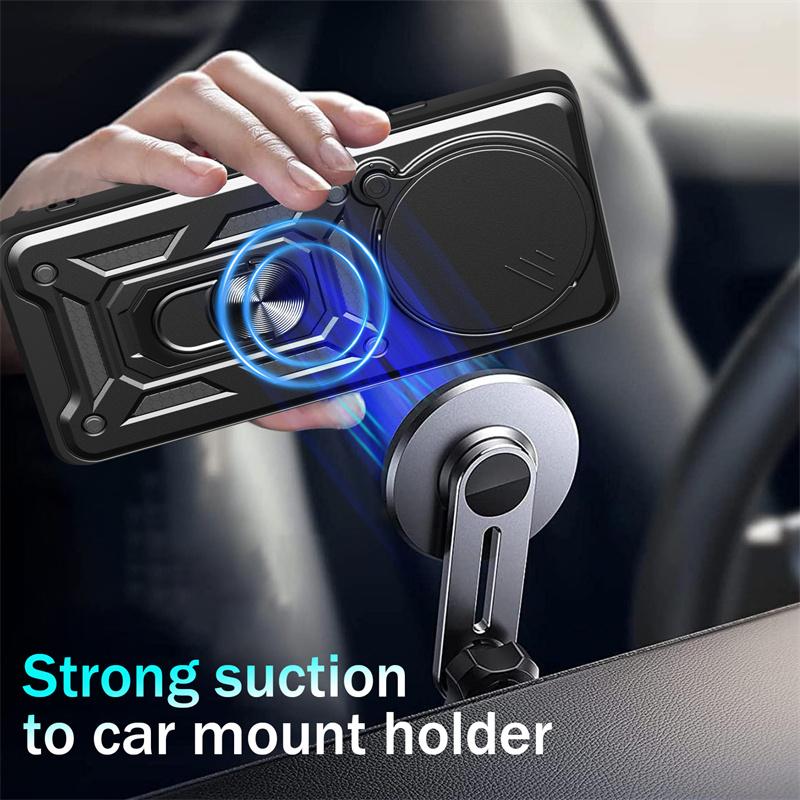 For Xiaomi Redmi Note 14 Pro Plus 5G Case Armor Shockproof Back Cover For Redmi Note 14Pro Plus + 5G Magnetic Ring Holder Coque