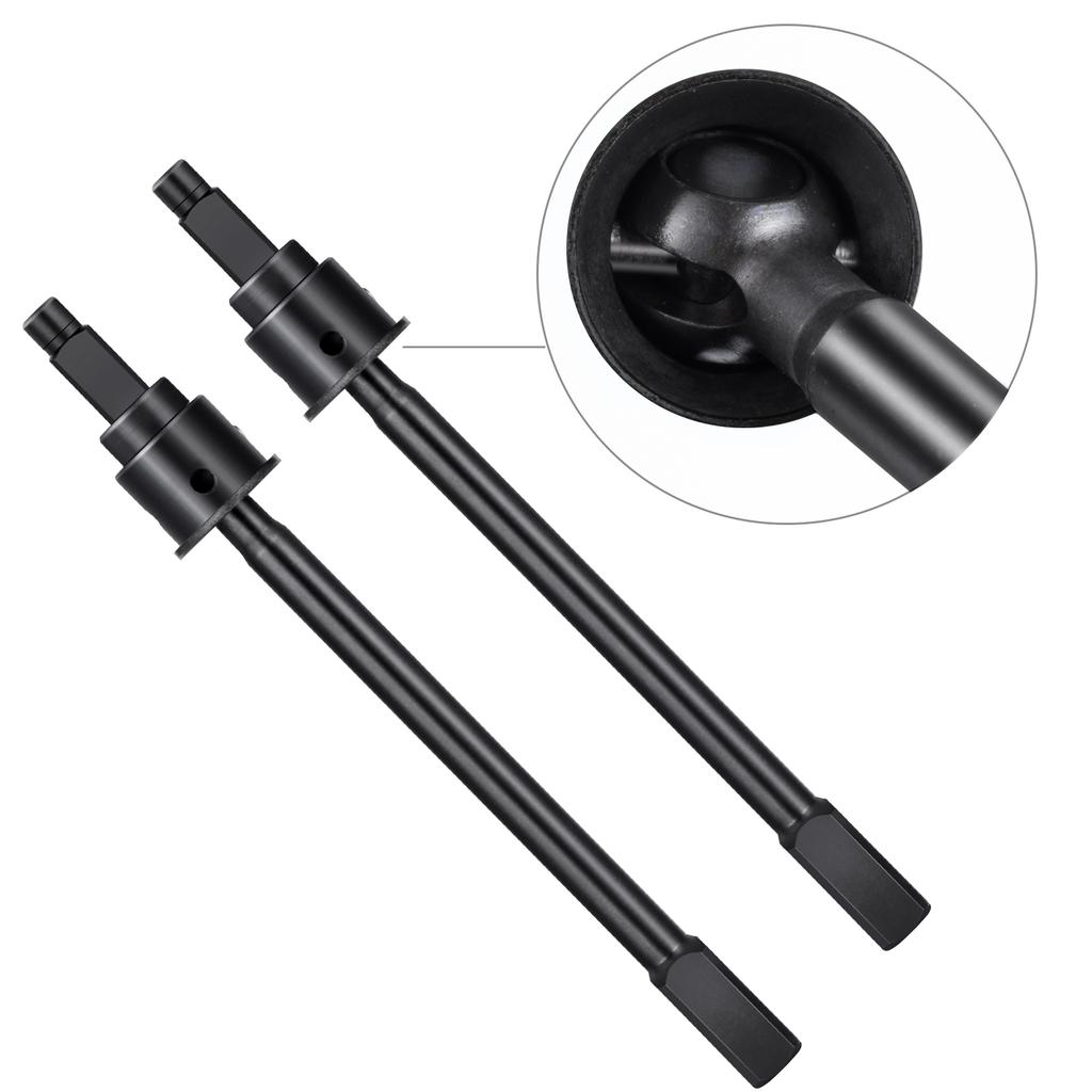 YEAHRUN Steel Front Rear CVD Drive Shafts Steering Portal Axle Stub for 1/18 RC Crawler Car Axial Capra 2WD UTB18 Accessories