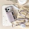 Crossbody Cards Solt Wallet Strap Leather Zipper Phone Case for IPhone Air 17 16 Pro Max 15 Plus 14 13 12 11 Ring Holder Cover