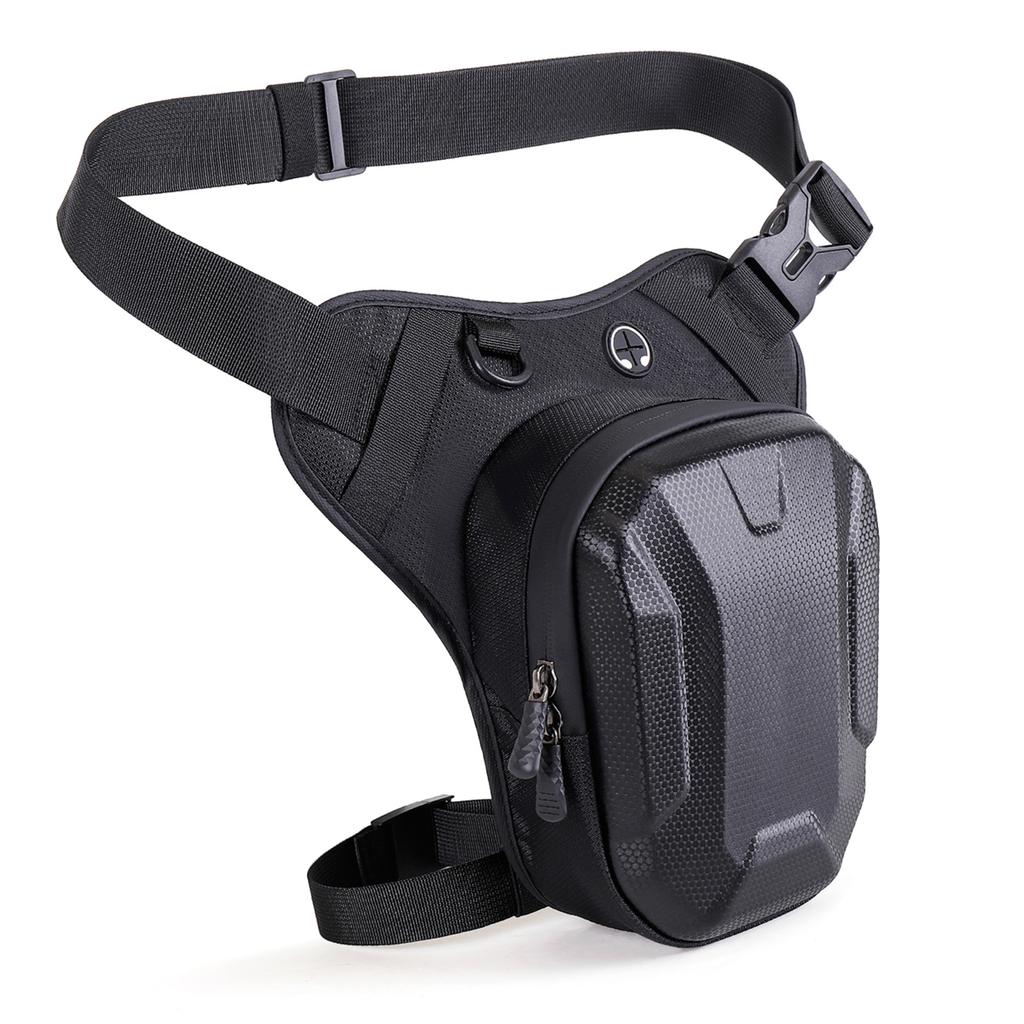 Motorcycle Leg Bag for Riding Hardshell Rainproof Reflective Waist Bag Sports Sling Bag Knight Motor