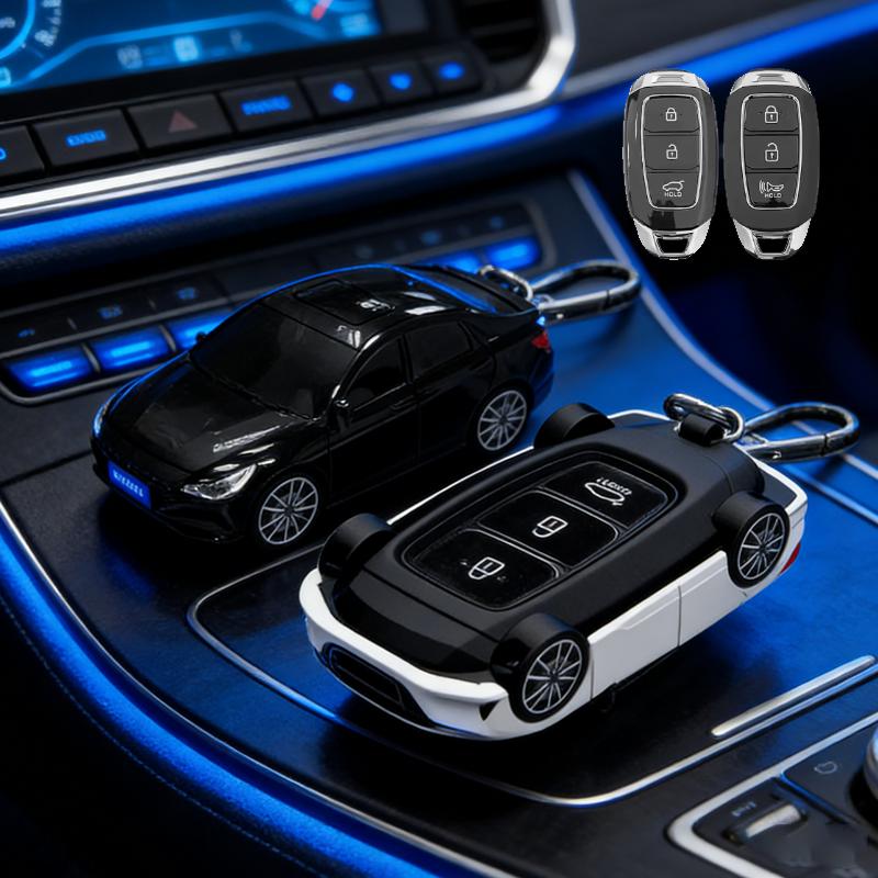 For Hyundai Elantra Car Model Key Case Key Protective Case For Verna Santa Fe I30 Kona Azera Accent Remote Key Cover