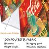 Retro Cocacola Wall Tapestry Tapestry Wallmounted Background Cloth Homestay Soft Decoration Tapestry Home Decor Background Wall Hanging Cloth