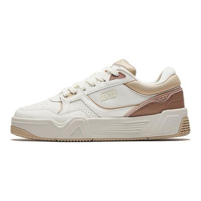 C37 Non-Slip Wear-Resistant Low-Top Skate Shoes Women Sneakers White Brown 122438024-4