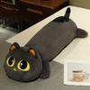 90/110CM Long Kawaii Black Cat Plush Toy Doll Cute Big Cuddly Pillow Cushion White Grey Cats Plush Toy For Boy Girl Gift