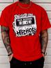 Unisexs Old School Hip Hop Cassette Tape Graphic T Shirt Retro Music Streetwear Short Sleeve O Neck Cotton Summer Tee For Unisex