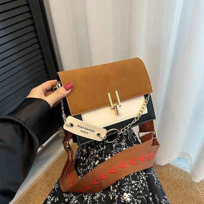 Commuter Shoulder Bag Casual Personality Simple Retro Small Bag Fashionable Small Square Bag Beautiful Messenger Bag
