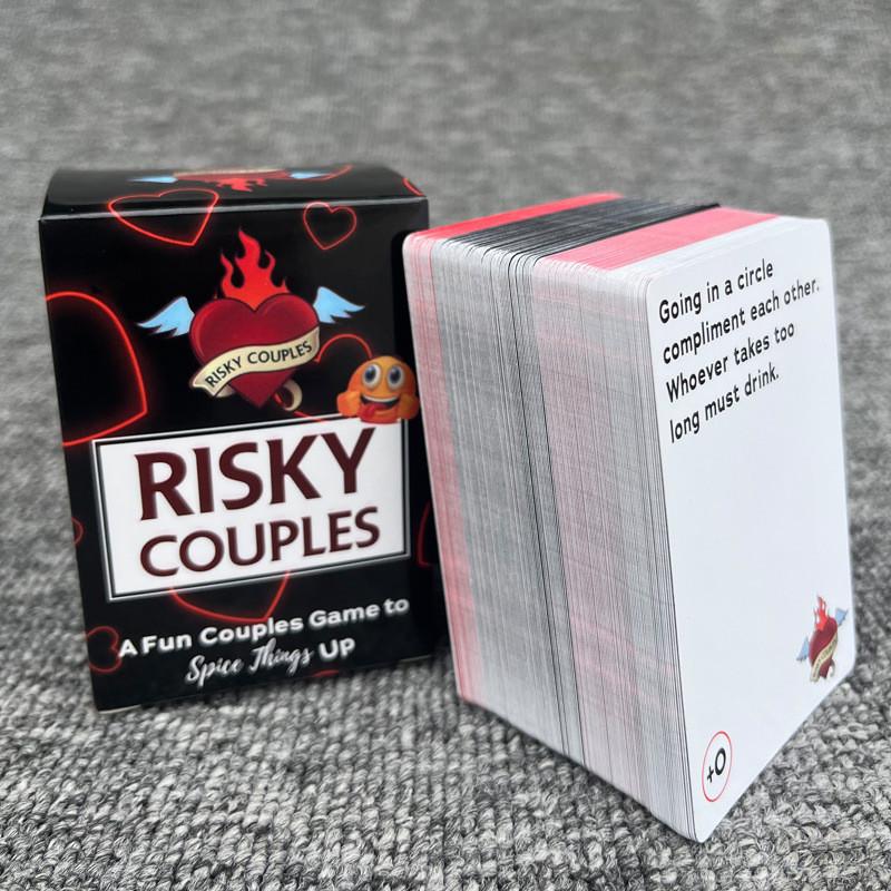 Risky Couples Card Game With Colorful Packaging For Couples Relationship Building