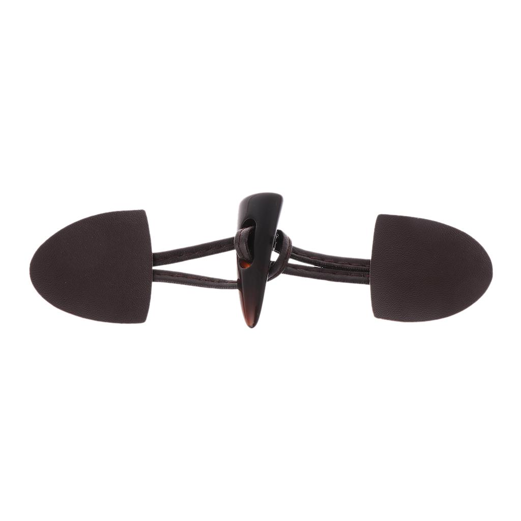 6 Perechi Nasturi din Piele cu Închidere Tip Corn pentru Palton, Jachetă, Duffle, Șal, Haine