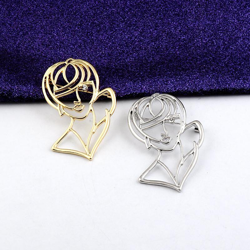 1PC Spille da donna di bellezza Spille da donna Ragazza Figura Ufficio Casual Spilla Spille Regali