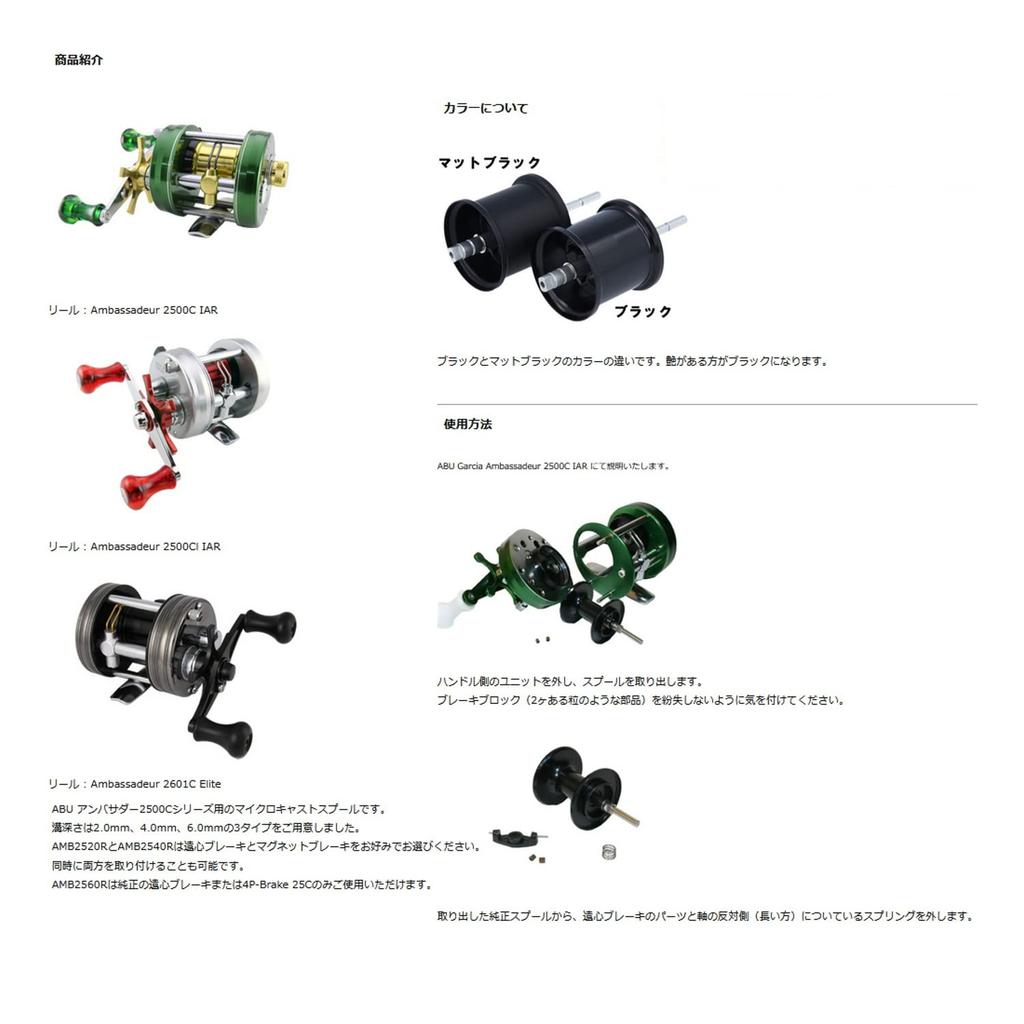 Avail MicrocastSpool AMB2520R Matte Black