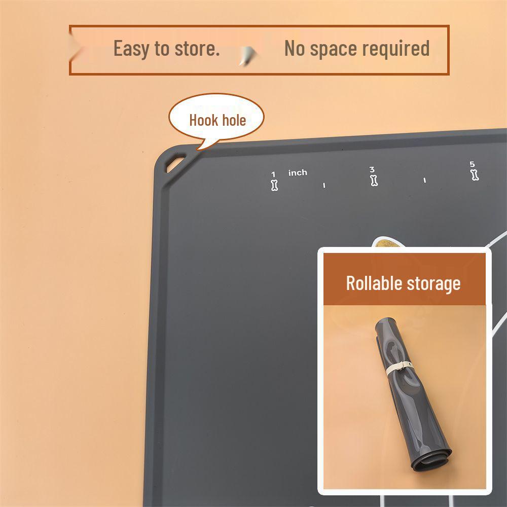 Antibakterielle Silikon-Back- und Knetmatte - Lebensmittelqualität, Großformat, Sicher für Mutter & Baby