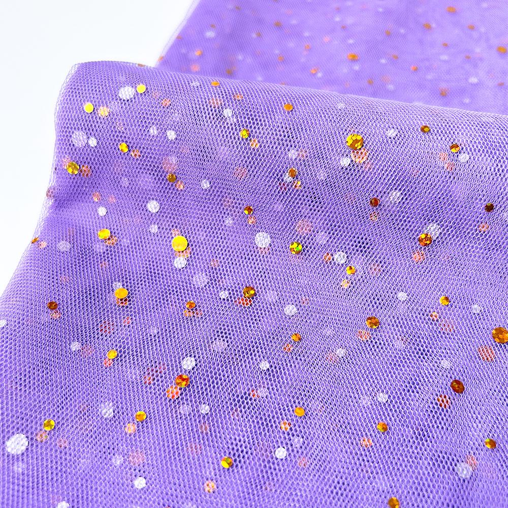 145x100cm Glitter Tulle Fabric Gold Sequin Mesh Sparkly Net for DIY Sewing Women Wedding Dress Christmas Decor Costume Materials
