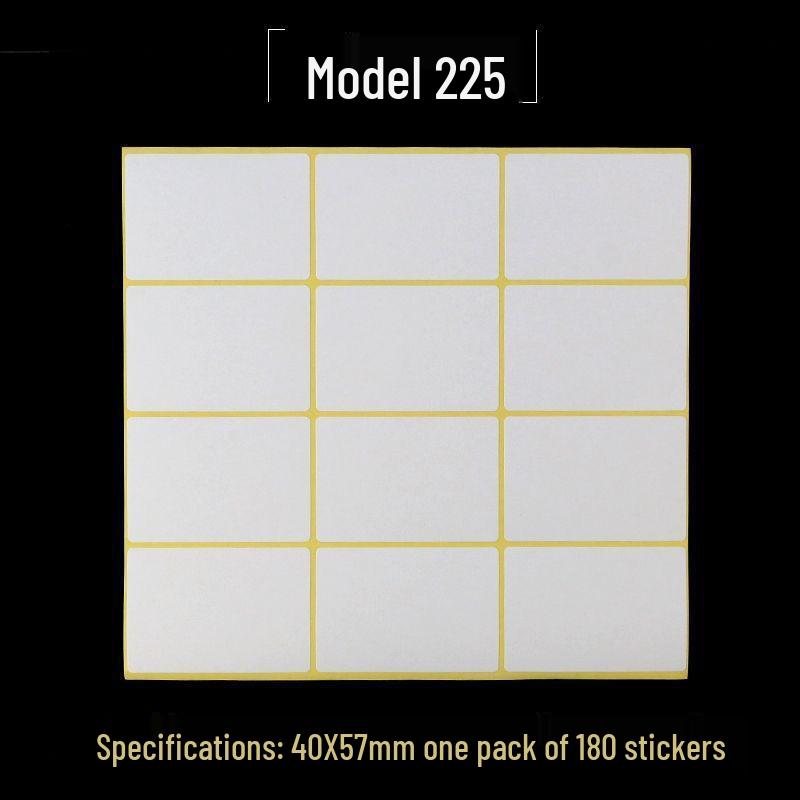 A5 Adhesive Matte White Label Stickers - Printable, Writable, Removable Name Tags