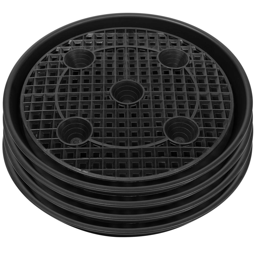 Self Watering Plant Tray Saucer for Pots Garden Supplies Water Storage Base Indoor Outdoor Round 2 Pack