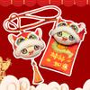 Chinese New Year Plush Purse Pendant 2025 Snake Lucky Money Pocket Red Envelopes