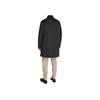 Calvin Klein Solid Color Lapel Warm Long Sleeve Zipper Mid-Length Coat Men Coats Black K10K113728-BEH