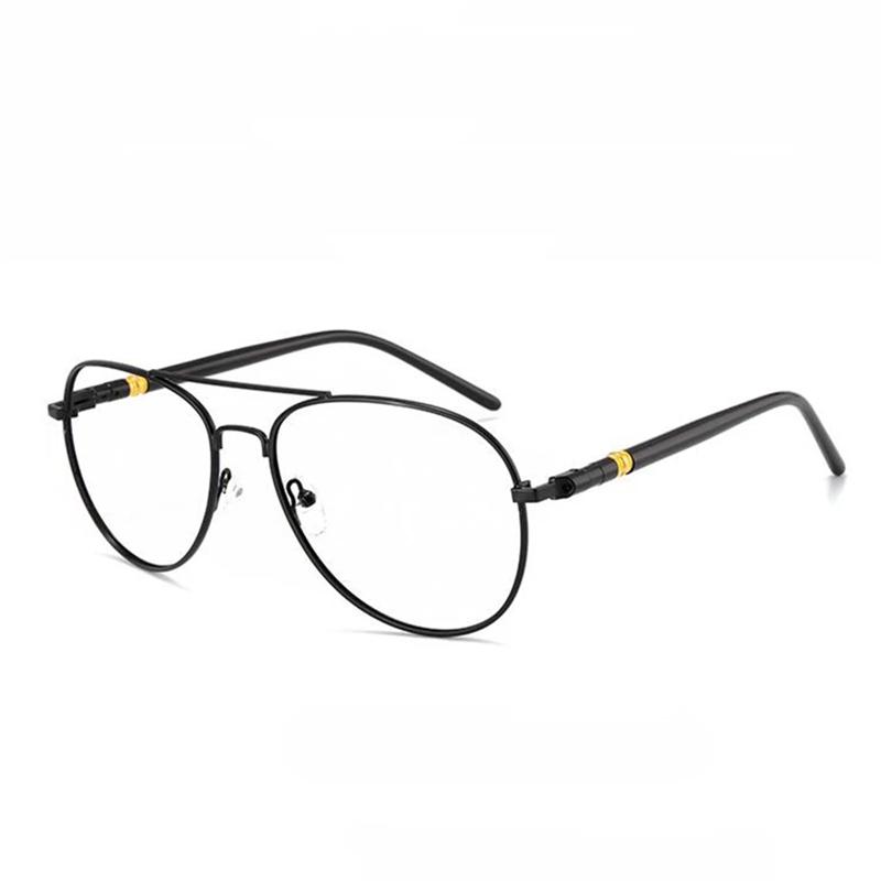 Metal Cat Eye Pilot Optical Glasses Anti Blue Rays Photochromic Shortsighted Hyperopia Progressive Eyeglasses