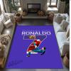 Cristiano Ronaldo Nadrukowany Flanelowy Dywanik Obszarowy Antypoślizgowy Miękki Poliestrowy Dywanik Podłogowy Mata Dekoracyjna do Sypialni Salonu Kanapy