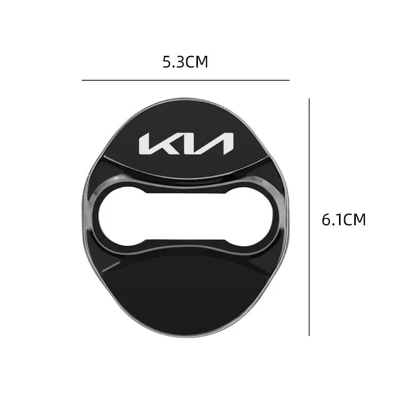 4PCS Car Door Lock Protective Cover Case for KIA KN Picanto K3 K5 Rio Ceed Sportage Seltos Xline Soul Sorento Stonic Niro Forte Zqdtx40