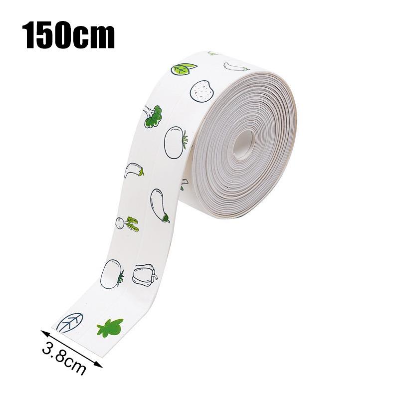 

Уплотнительная лента для душа и ванны, ПВХ, водонепроницаемая лента для унитаза, самоклеящаяся лента, устойчивая к плесени, настенная наклейка для угла раковины кухни и ванной комнаты Flower vegetables