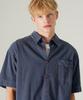Wv Project Cool Summer Stripe Pigment Short Sleeve Shirt Navy Mjss7787