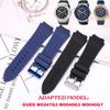 Silikonový řemínek na hodinky vhodný pro GUESS W0247G3 W0040G3 W0040G7 Pánské Sportovní Voděodolný Gumový Pásek Náramek Hodinkové Příslušenství