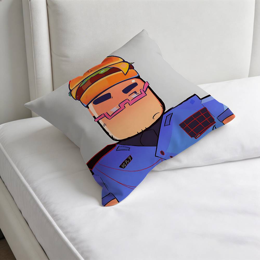 007n7 CCustomizable Square Pillow Cover Decorative Throw Pillow Case for Sofa Couch Bed Home Car Living Room Decoration