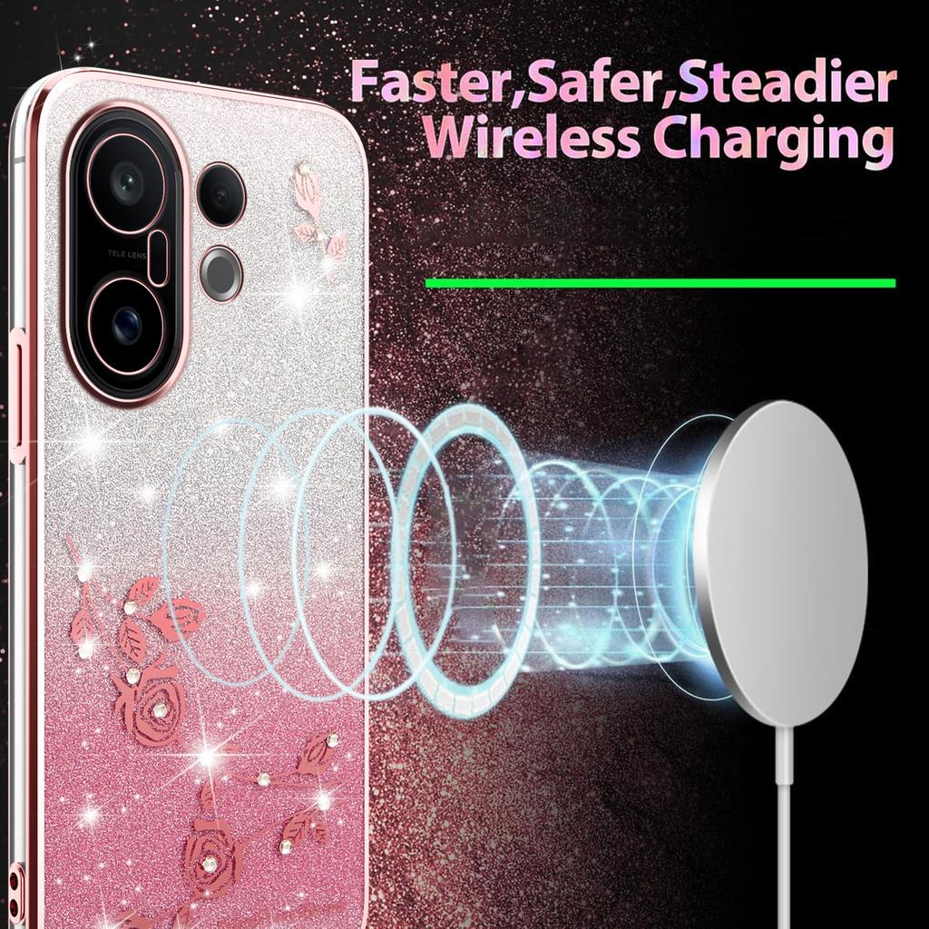 KADEM For Vivo S30 Pro Mini 5G Case Flower TPU Flexible Gradient Phone Cover