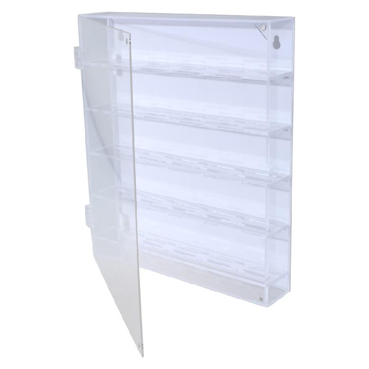 Portable Acrylic Round Display Storage Box for Coin Craft Supplies Clear Collector's Case with Aesthetic Appeal