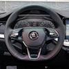 Hand Stitched Car Steering Wheel Cover for Skoda Karoq sport Karoq Scala 2024   DIY Soft Suede leather Car Interior