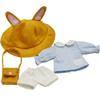 YUYAKESHI Obitsu 11 (OB11) Obitsu Doll Kindergarten Outfit, 11cm Body, with Ear Hat, Doll Fit, 11cm Loose Suit, Outfit, Kimono, GSC 4-piece Set,