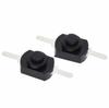 Latching Switch Mini Push Torch 10pcs Black + Silver