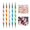 DIY Manicure Tools: Nail Art Dotting Pen, Spiral Rod Hook Pen & Drawing Painting Marbleizing Tool