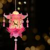 PVC DIY Craft Material Kit Glowing Hanging LED Lantern Mid-Autumn Festival Lantern  Gift