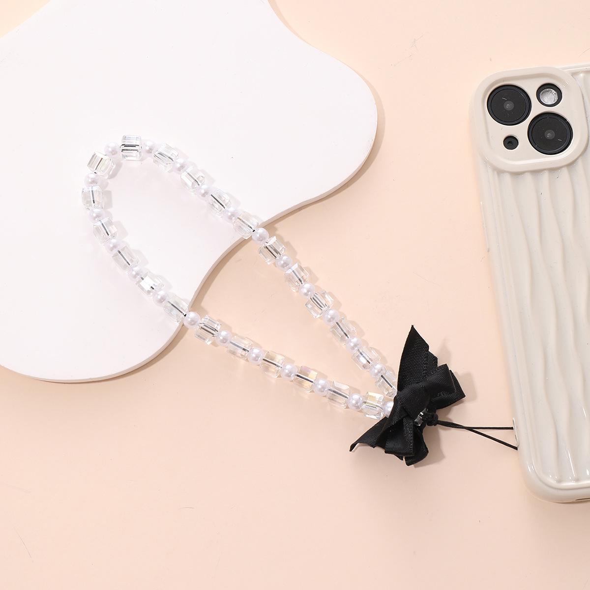 

Candy Cartoon Bow Beaded Phone Charm Lanyard Mobile phone chain