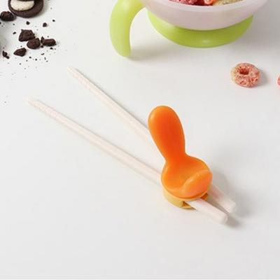 Combi Infant Corrective Left-handed Baby Chopsticks, Orange, Training Chopsticks, 1 Piece
