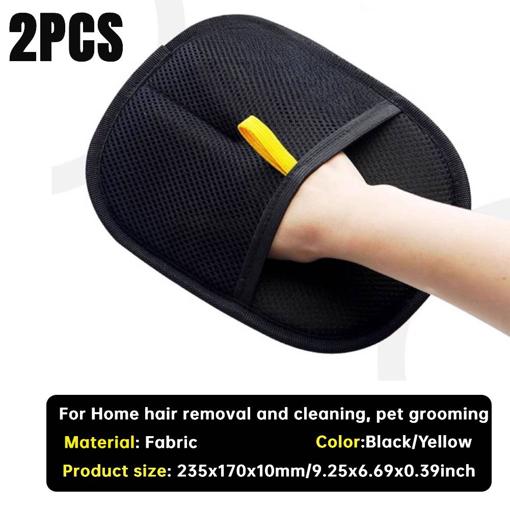 1/2 Pcs Hair Remover Glove Double-Sided Fur Gloves Efficient Pet Hair Remover Brush Tools For Dog Cat Grooming Soft Brush Remove