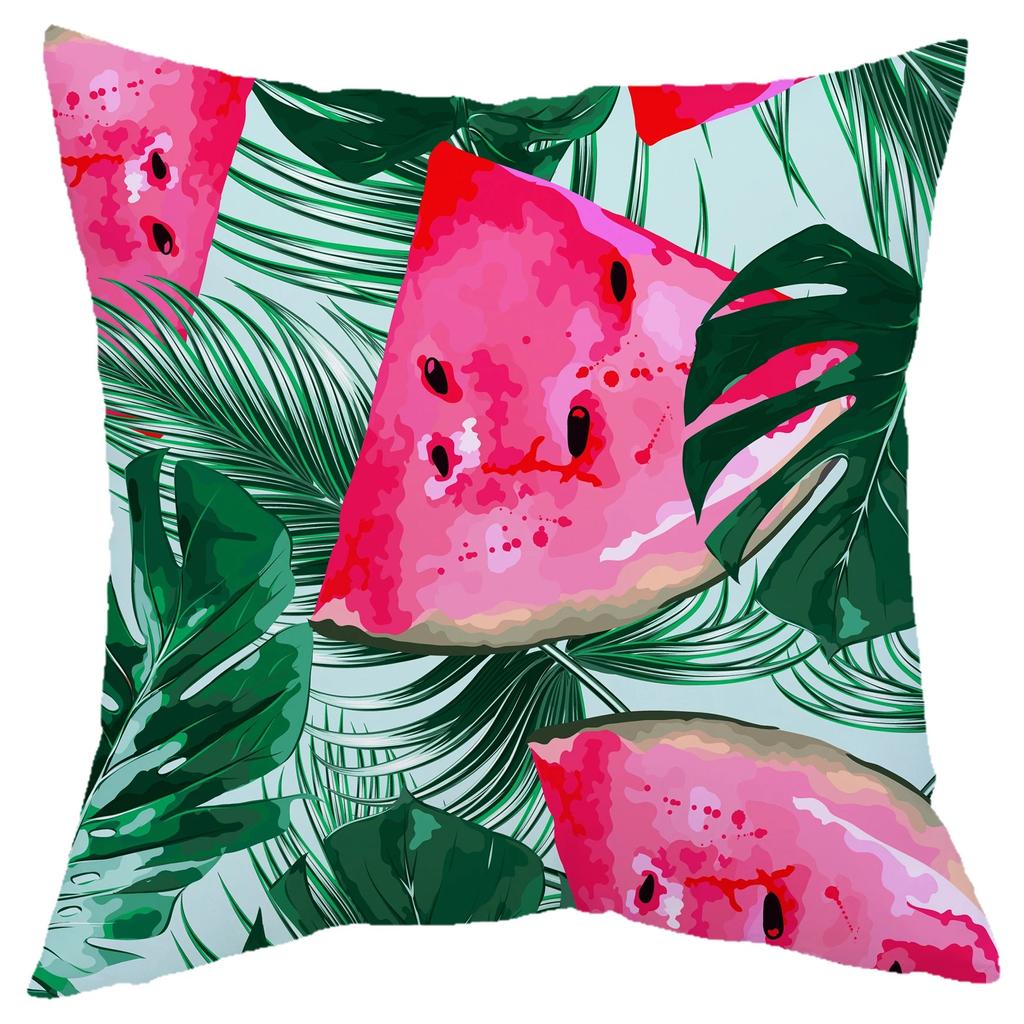 Tropical Plant Decorative Pillowcase Living Room Office Home Pillowcase Car Ornaments