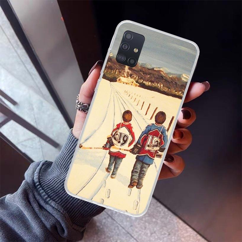 Ice Hockey Rink Sport Phone Case For Samsung Galaxy A12 A52S A42 A32 A22 A51 A50 Note 20 Ultra 10 S10 Plus A71 A70 A31 A30 A10S