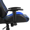 Gaming Chair Swivel Blue PVC