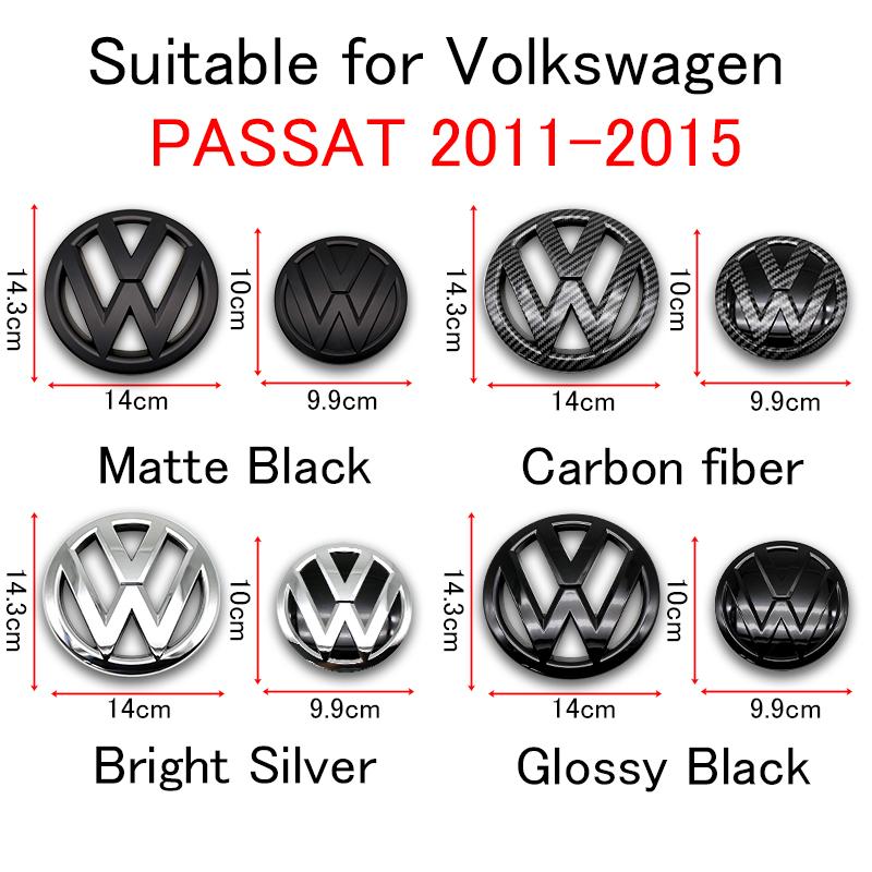 Für VW VOLKSWAGEN Neu 1 Stück 100mm Heckklappe Kofferraum 140mm Auto Logo Motorhaube Emblem Für VW Passat 2011 2012 2013 2014 2015 A