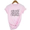 Just A Girl Who Loves Christmas Print Women Xmas T Shirt Harajuku Short Sleeve T Shirt