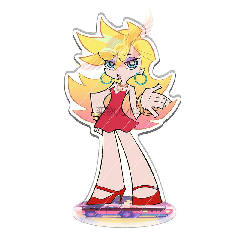 Anime New Panty Stocking with Garterbelt Acrylic Model Doll Stocking Panty Acrylic Figure for Cosplay Exhibition Toy Git