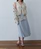 Assenti Pleated Wool Skirt_Sky Blue