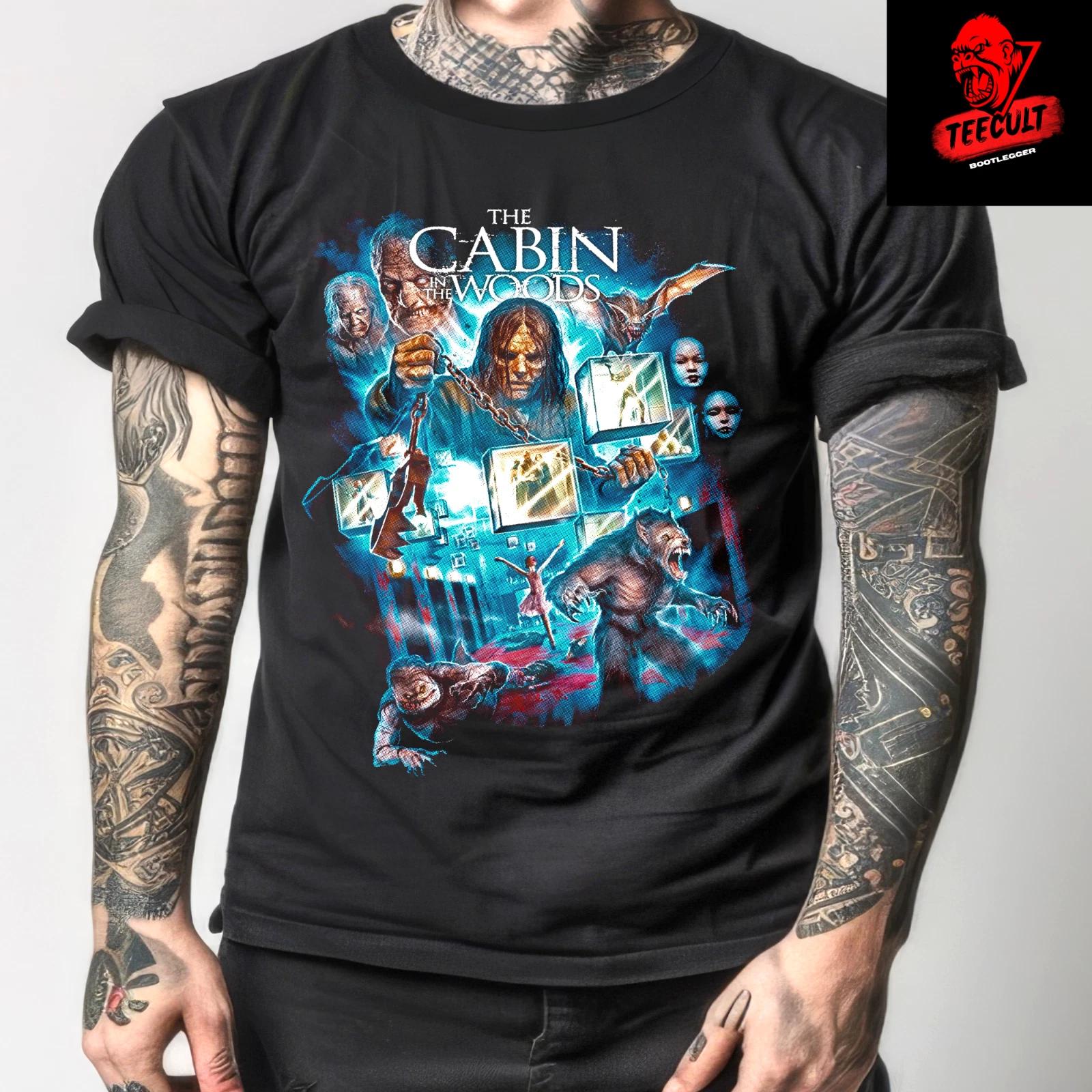 Men s and Women s T-shirts The Cabin In The Woods | Horror Movie Tee Heavy Cotton Unisex XL